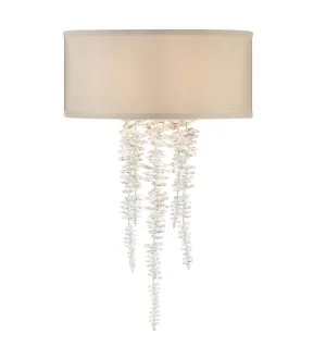 Cascading Crystal Waterfall One Light Sconce