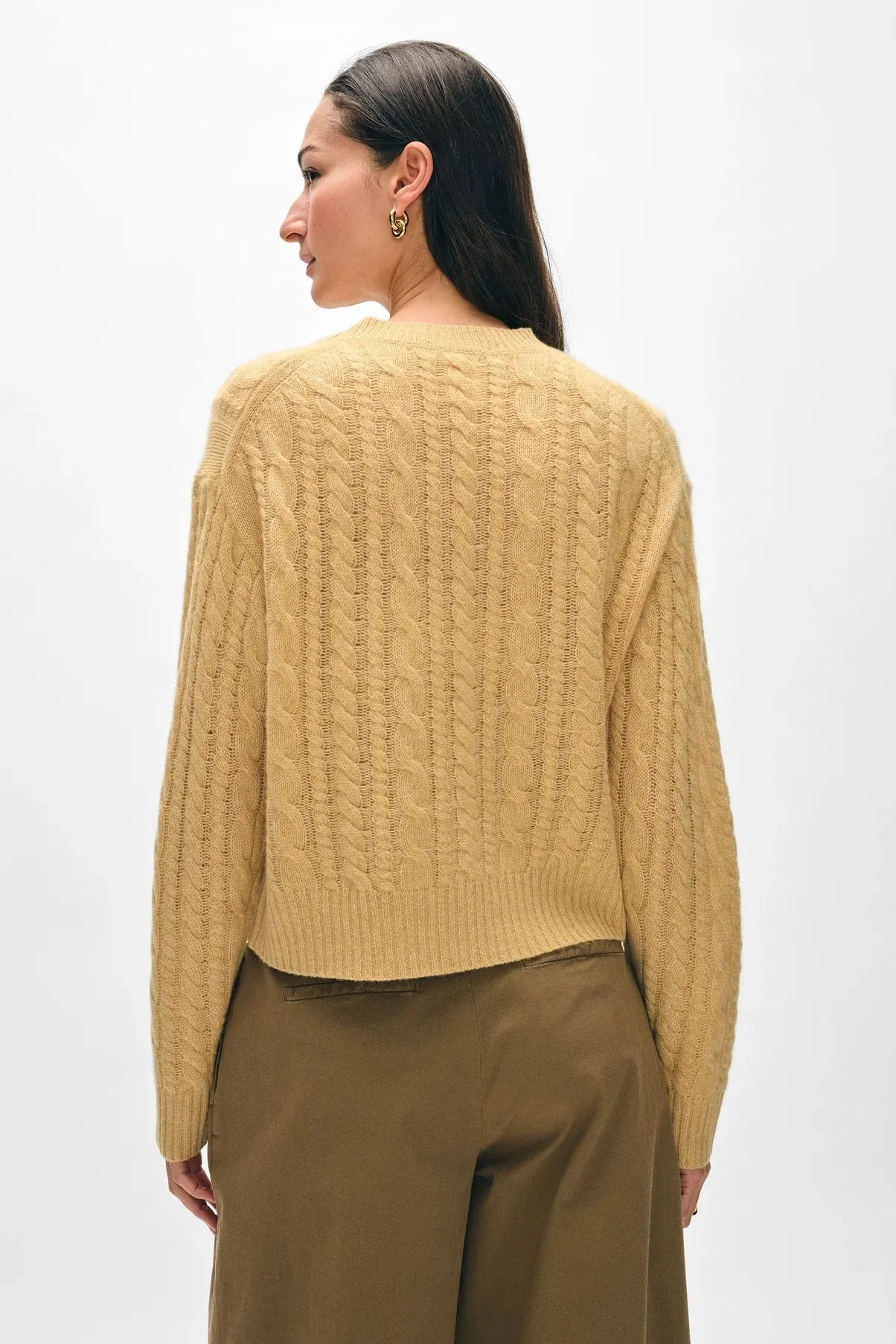 Cashmere Cable Crewneck