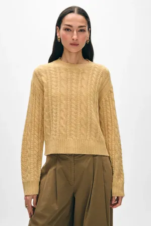 Cashmere Cable Crewneck