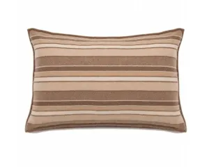Cashmere Kent Jacquard Pillow - Camel, Taupe, Ivory