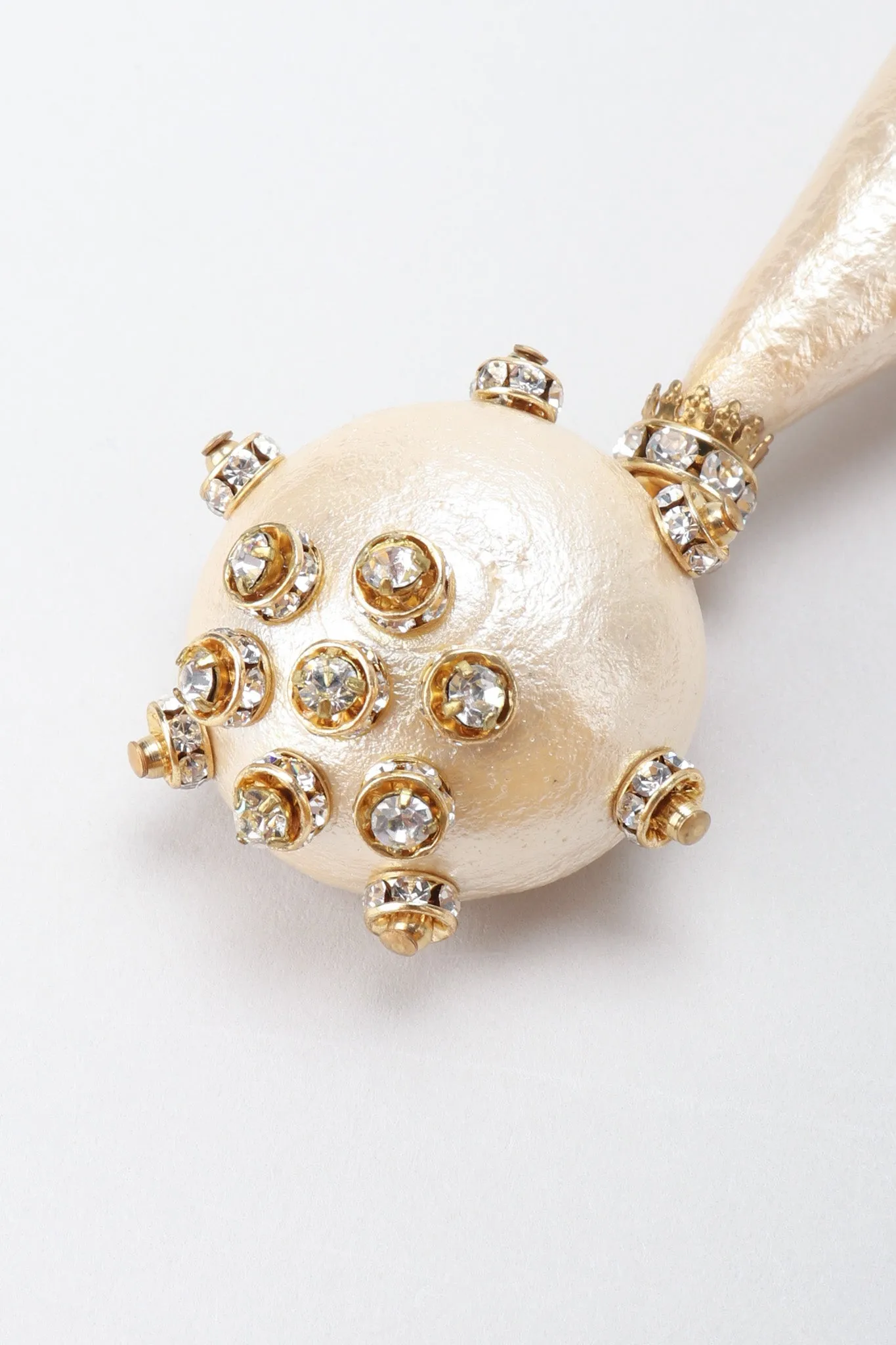 Champagne Macaron Drop Earrings