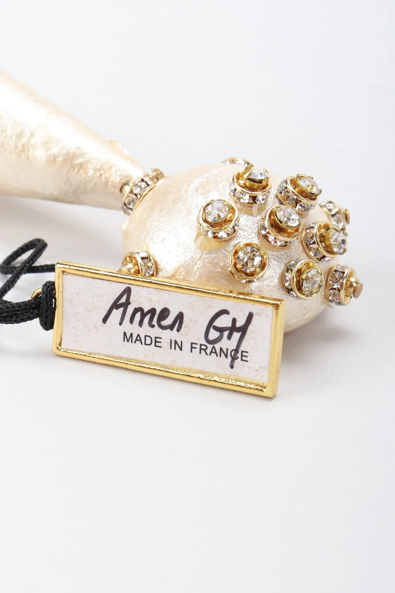 Champagne Macaron Drop Earrings