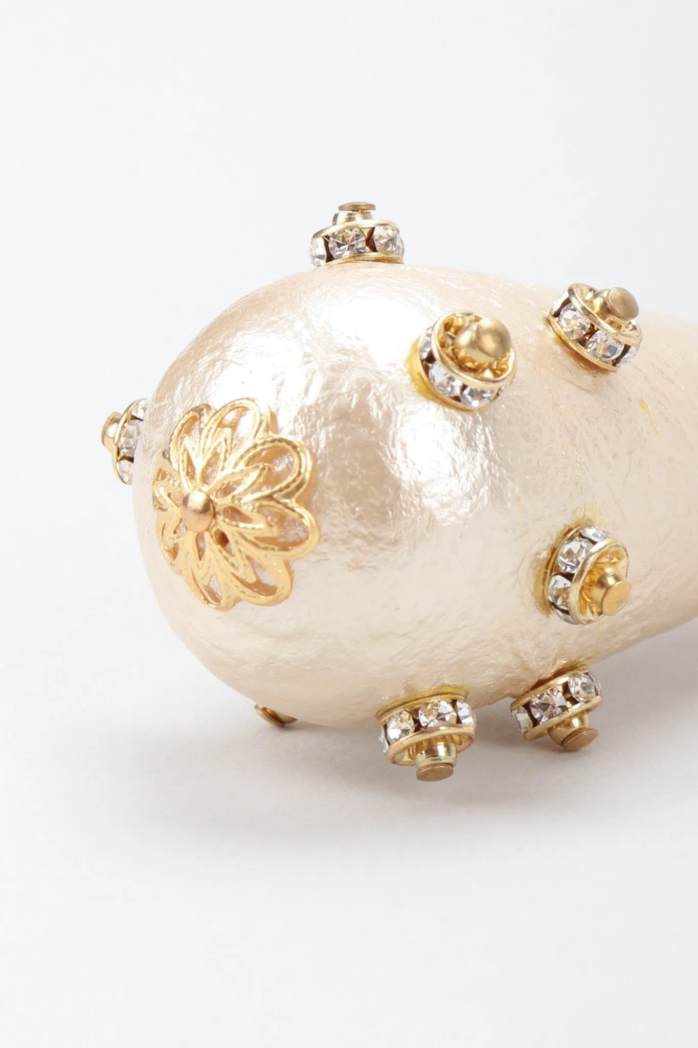 Champagne Macaron Drop Earrings