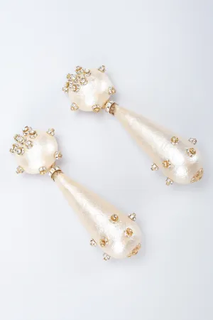 Champagne Macaron Drop Earrings