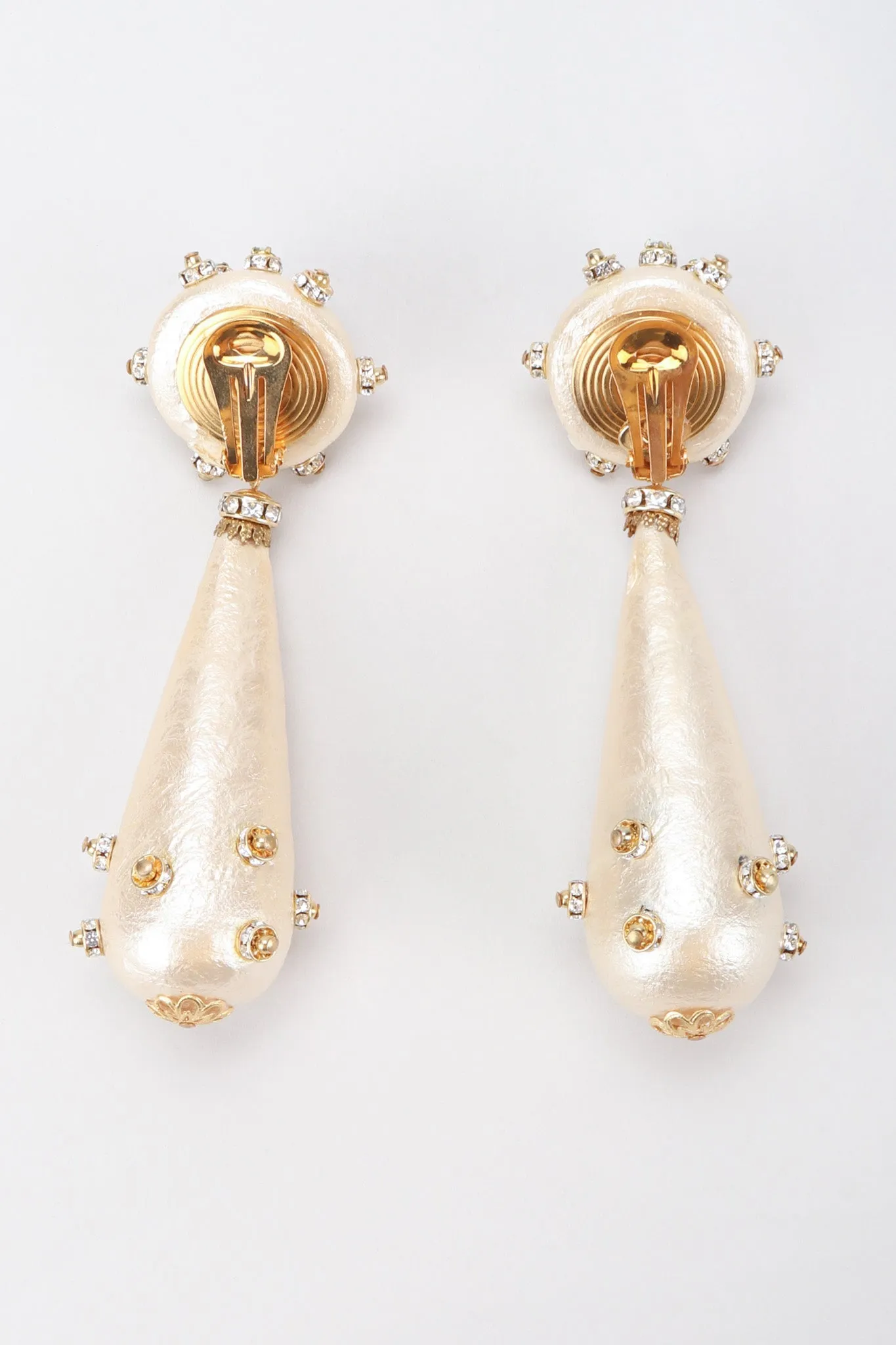 Champagne Macaron Drop Earrings