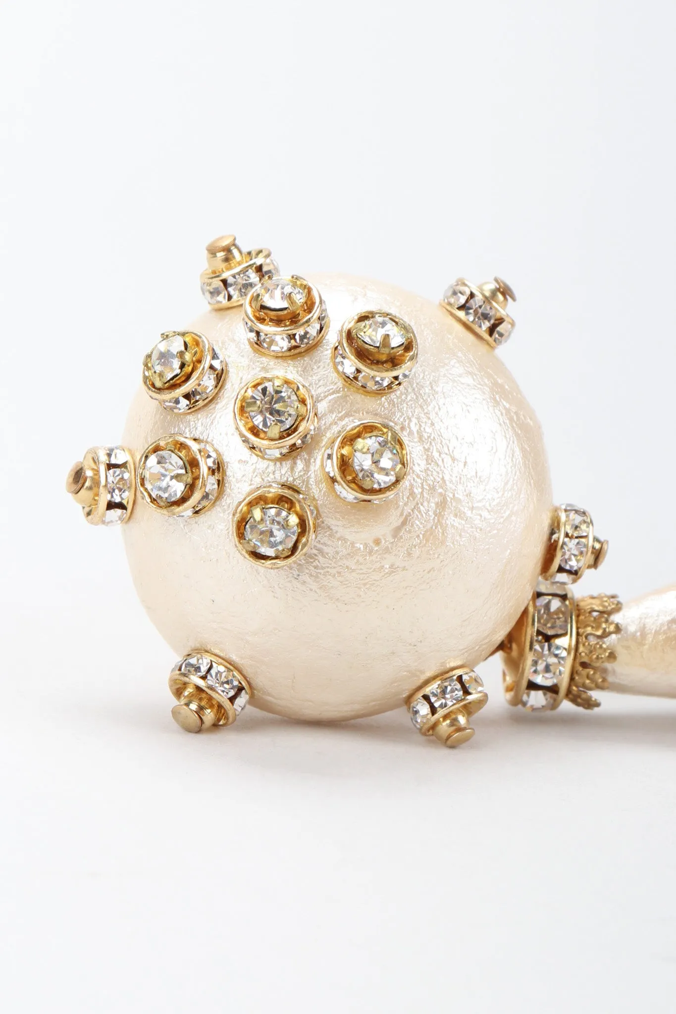 Champagne Macaron Drop Earrings