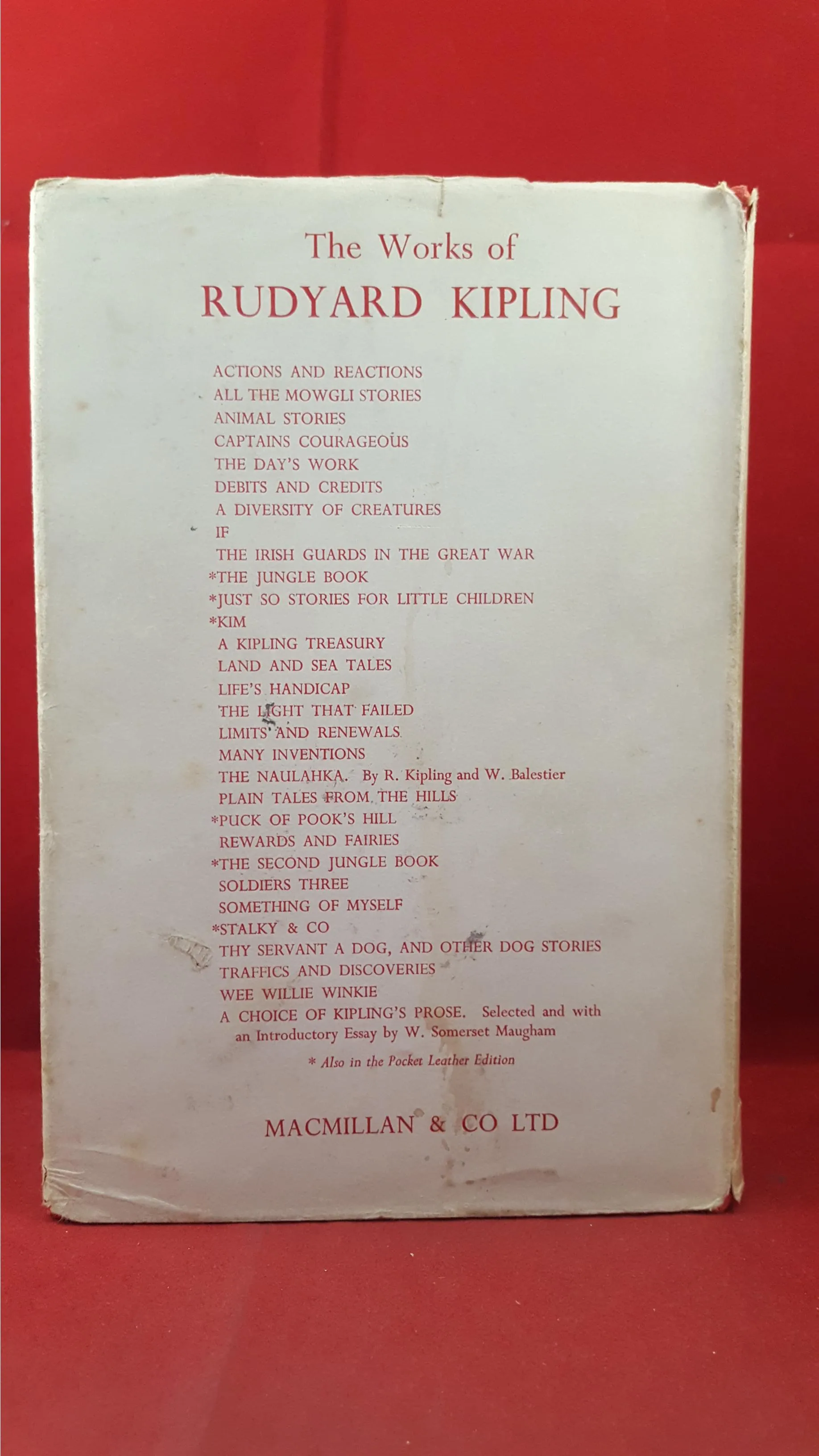 Charles Carrington - Rudyard Kipling His Life and Work, Macmillan, 1955, First Edition