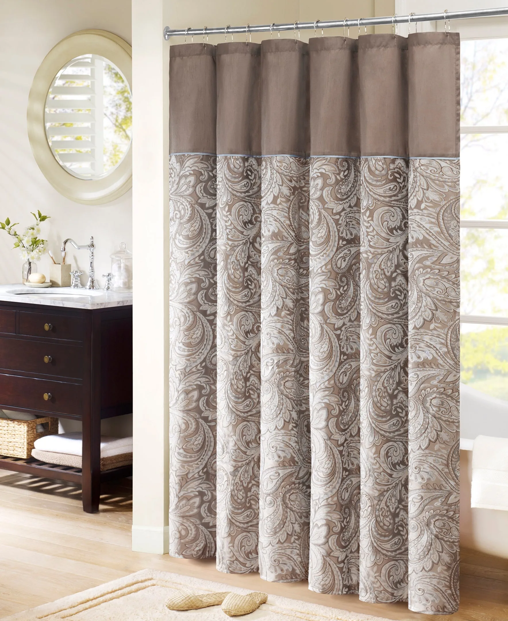 Charlotte Jacquard Shower Curtain