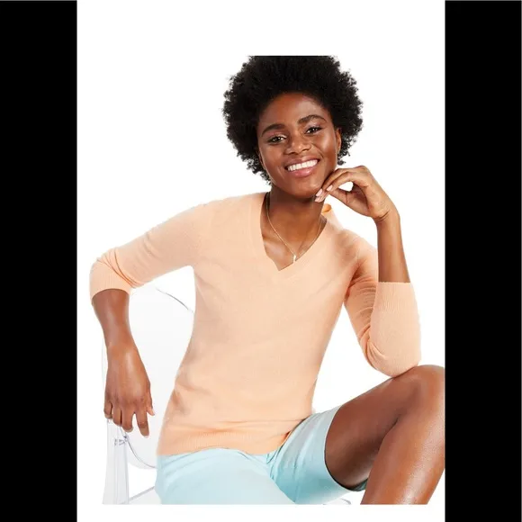 Charter Club Luxury Pure Cashmere V-neck Sweater