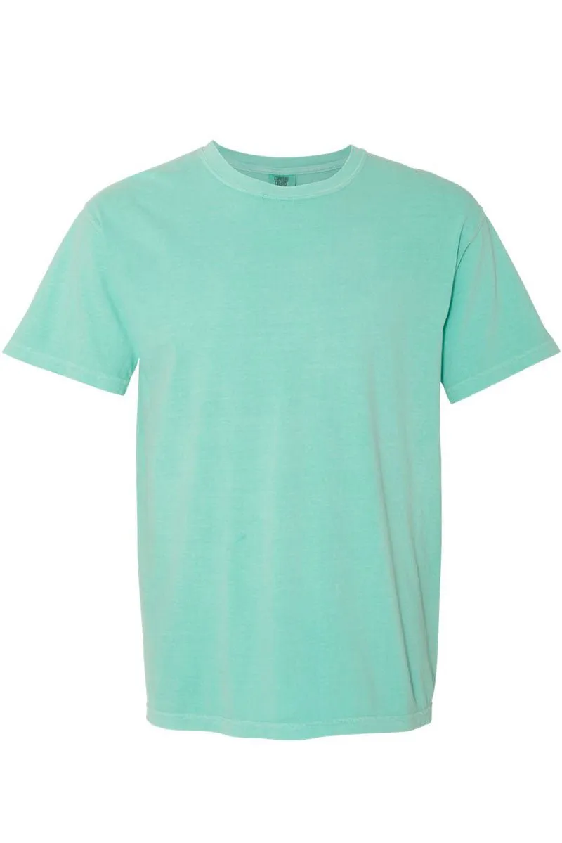 Checkered Happy Florals Comfort Colors Adult Ring-Spun Cotton Tee