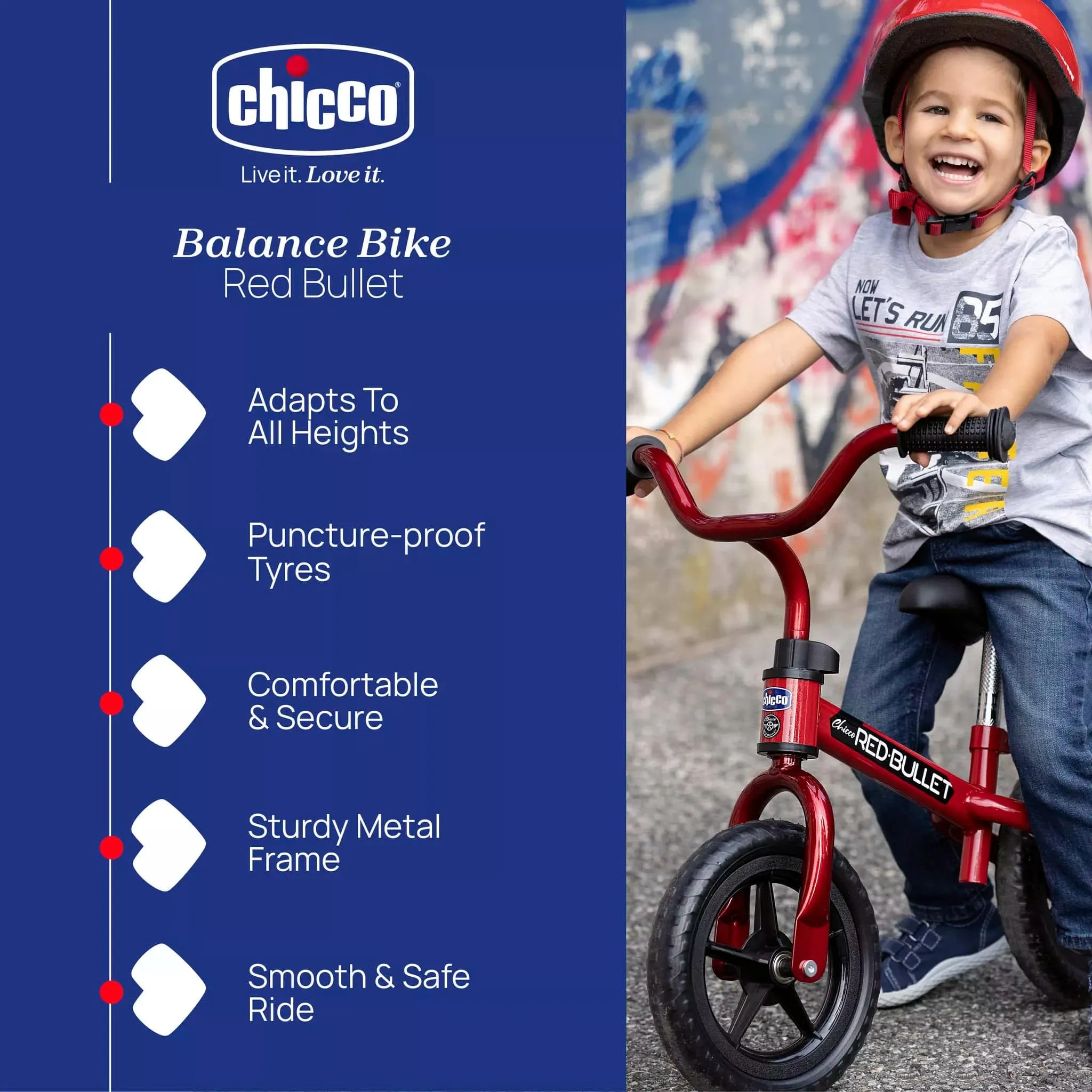 Chicco Toy Balance Bike - Red Bullet
