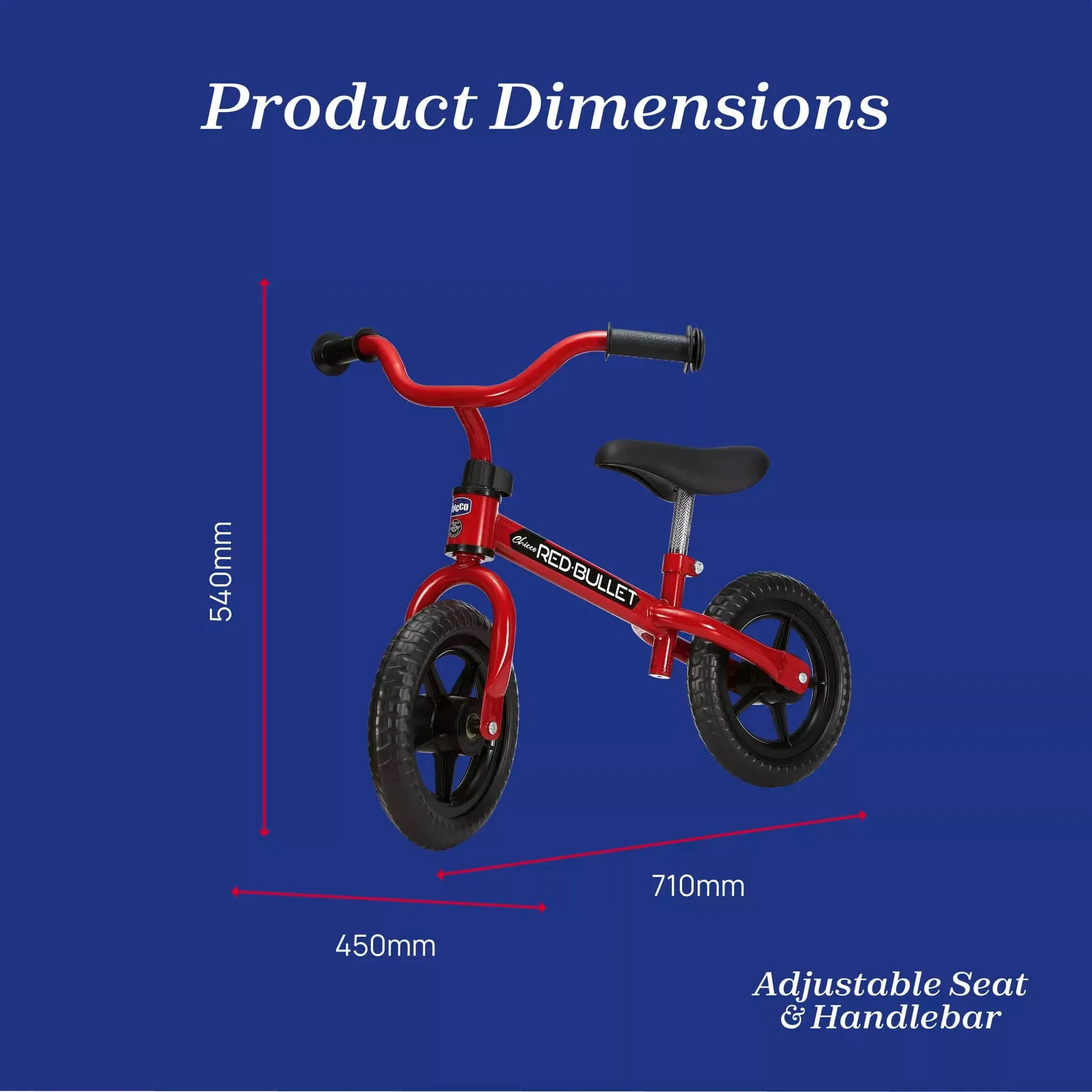 Chicco Toy Balance Bike - Red Bullet