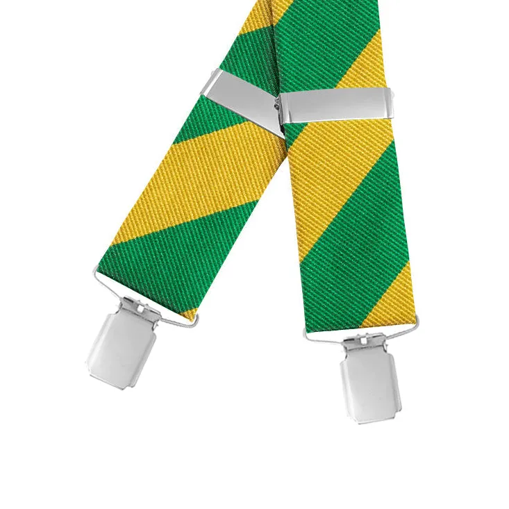 Collegiate Green and Gold - Braces/Suspenders