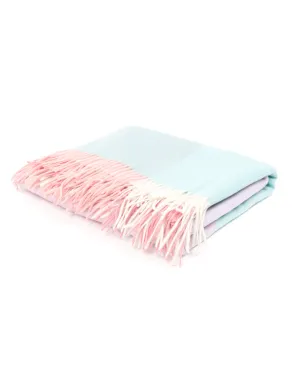 Color Block Cashmere Blanket
