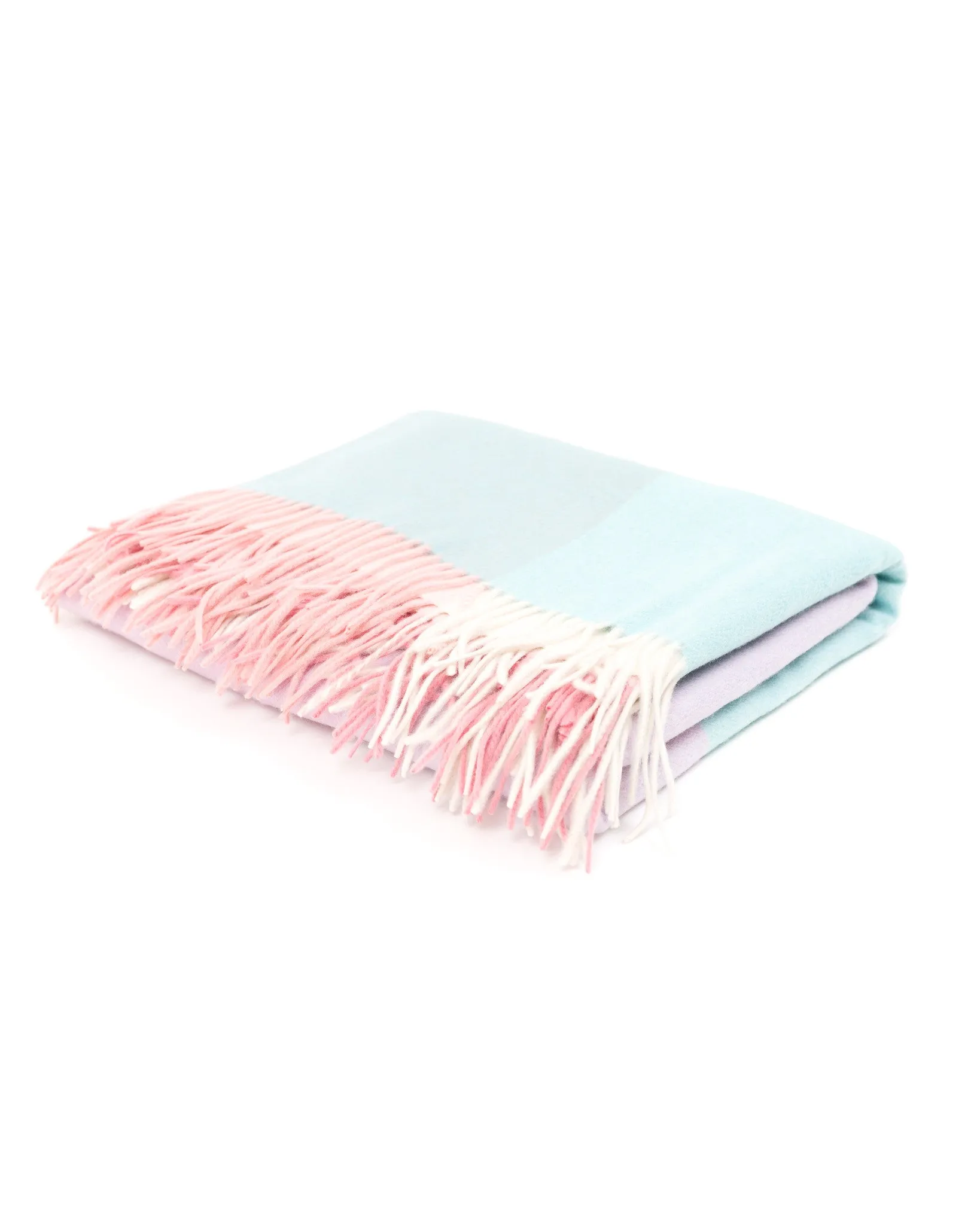 Color Block Cashmere Blanket