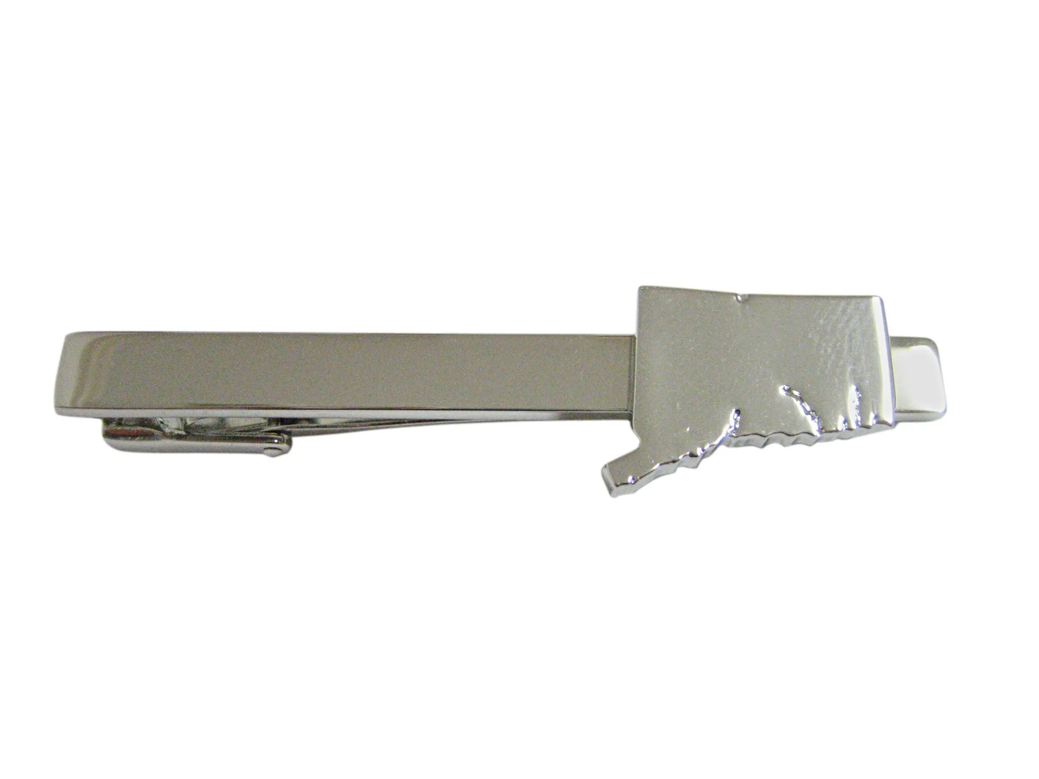 Connecticut State Map Shape Square Tie Clip