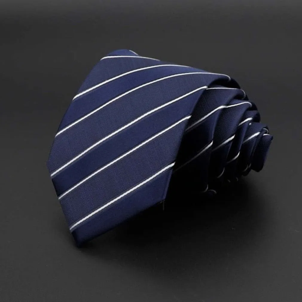 ContiNent 33 Men's Tie Classic Solid Color Stripe Flower Floral 8cm Jacquard Necktie Accessories Daily Wear Cravat Wedding Party Gift