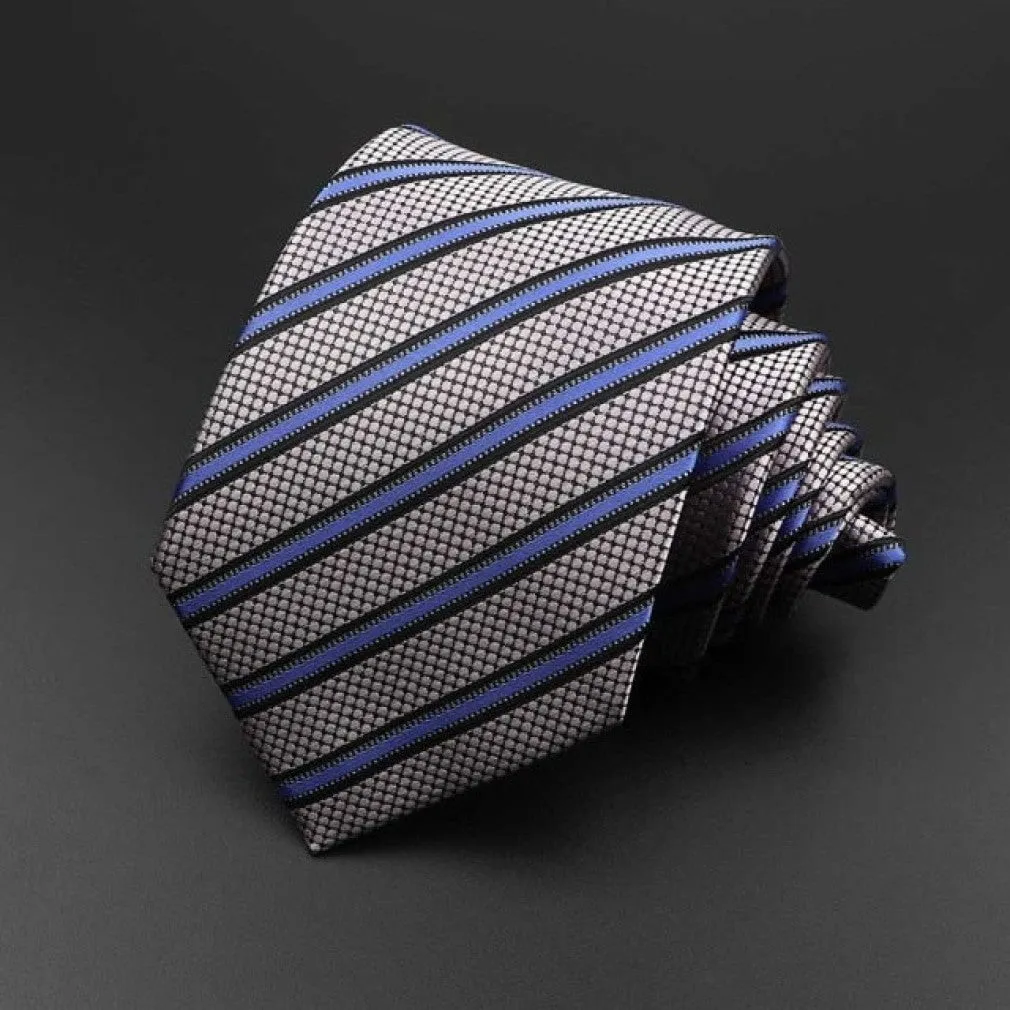 ContiNent 33 Men's Tie Classic Solid Color Stripe Flower Floral 8cm Jacquard Necktie Accessories Daily Wear Cravat Wedding Party Gift