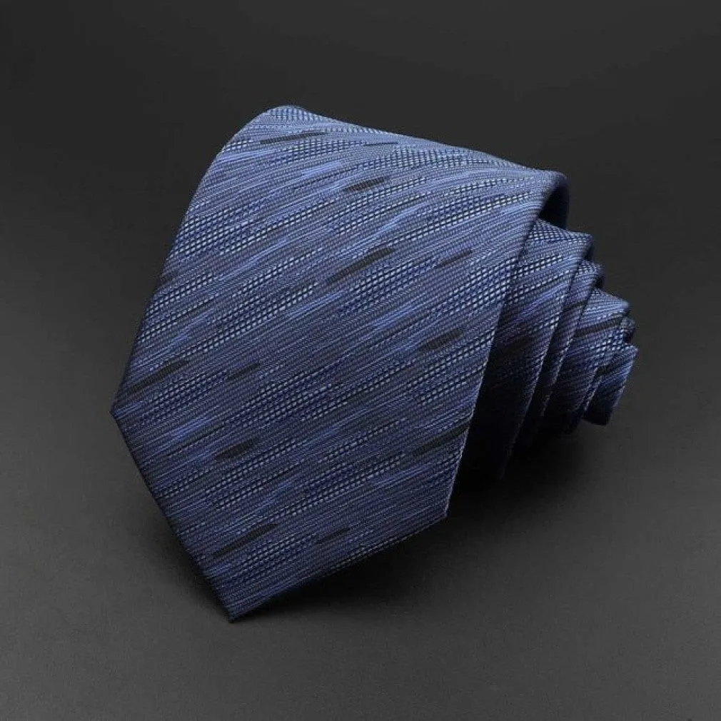 ContiNent 33 Men's Tie Classic Solid Color Stripe Flower Floral 8cm Jacquard Necktie Accessories Daily Wear Cravat Wedding Party Gift