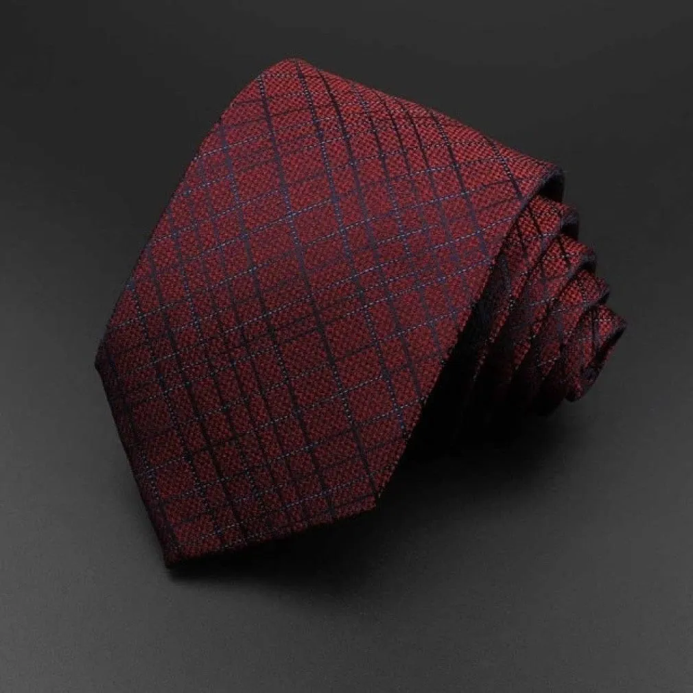 ContiNent 33 Men's Tie Classic Solid Color Stripe Flower Floral 8cm Jacquard Necktie Accessories Daily Wear Cravat Wedding Party Gift