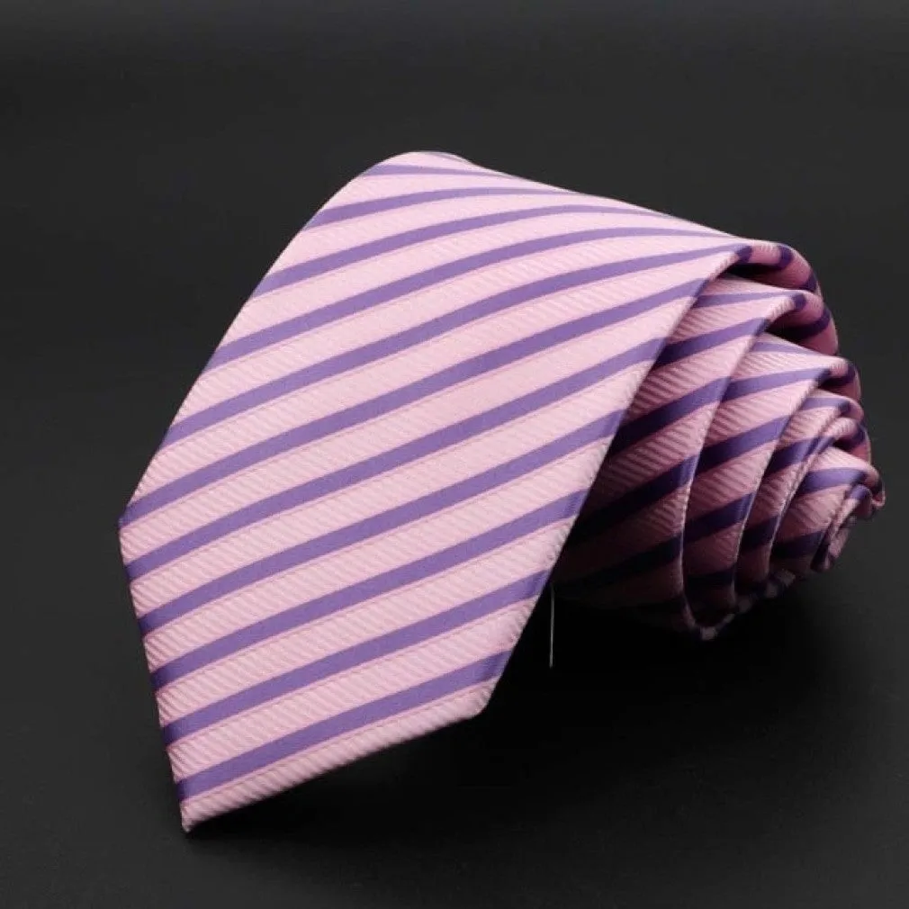 ContiNent 33 Men's Tie Classic Solid Color Stripe Flower Floral 8cm Jacquard Necktie Accessories Daily Wear Cravat Wedding Party Gift