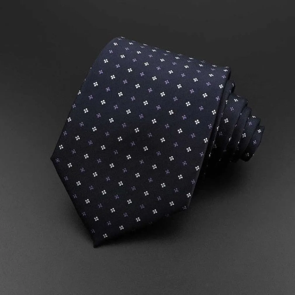 ContiNent 33 Men's Tie Classic Solid Color Stripe Flower Floral 8cm Jacquard Necktie Accessories Daily Wear Cravat Wedding Party Gift