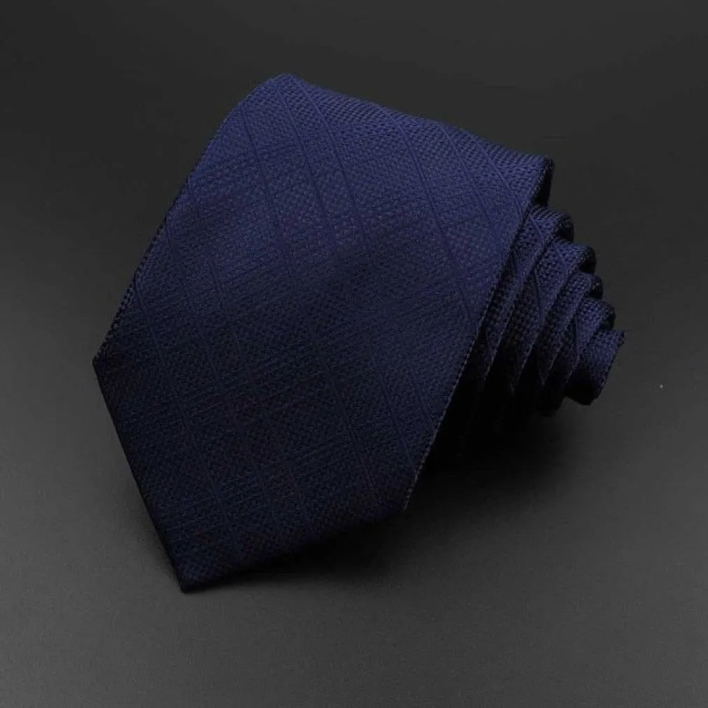 ContiNent 33 Men's Tie Classic Solid Color Stripe Flower Floral 8cm Jacquard Necktie Accessories Daily Wear Cravat Wedding Party Gift