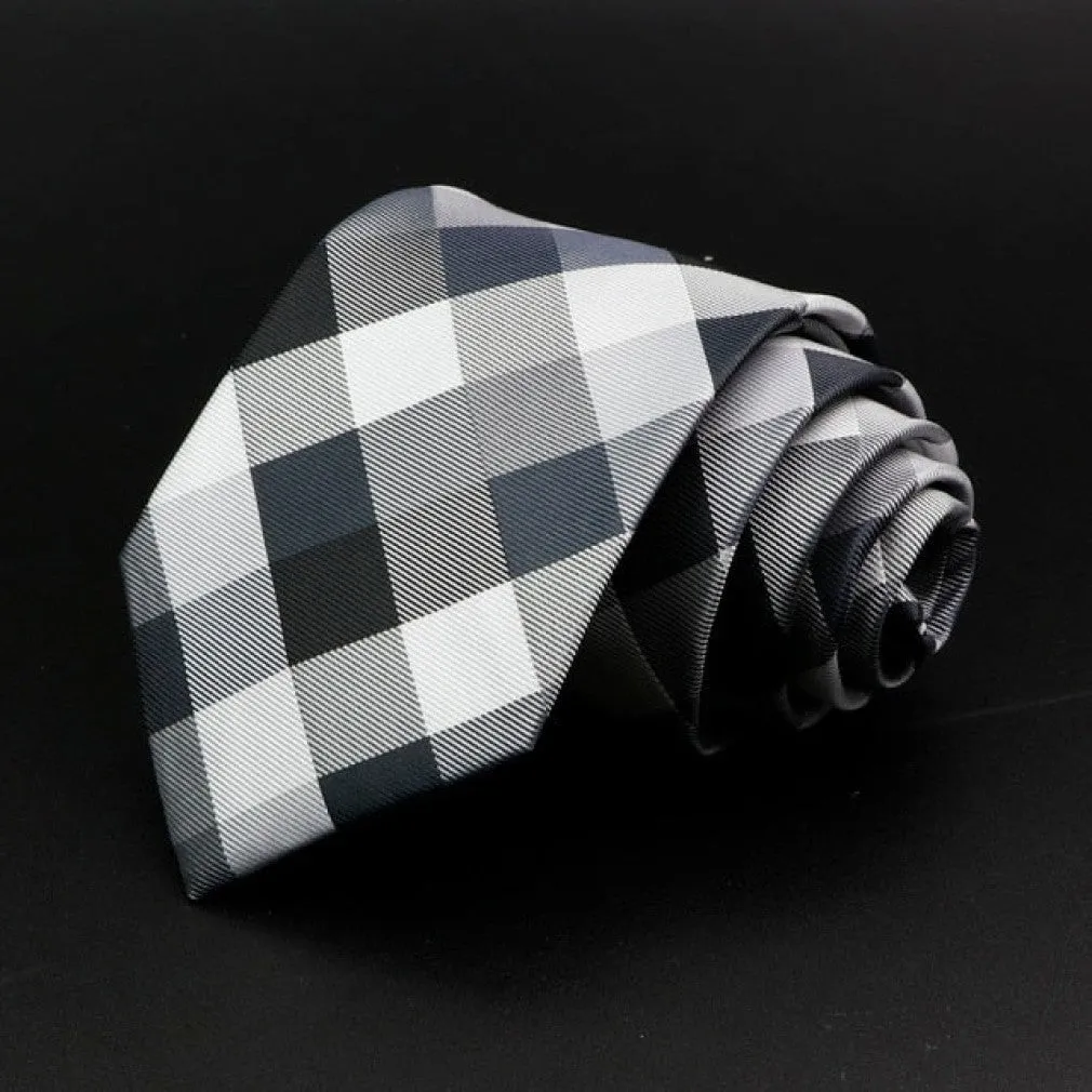ContiNent 33 Men's Tie Classic Solid Color Stripe Flower Floral 8cm Jacquard Necktie Accessories Daily Wear Cravat Wedding Party Gift