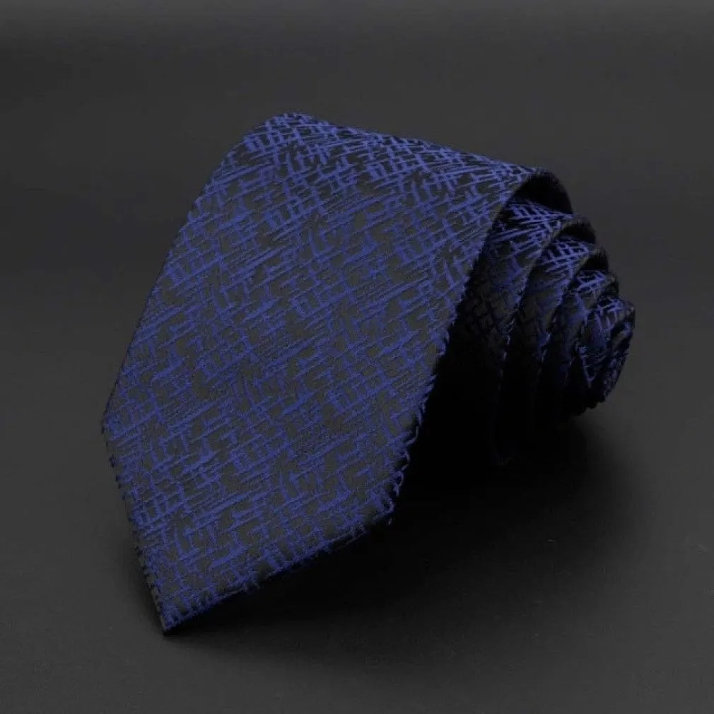 ContiNent 33 Men's Tie Classic Solid Color Stripe Flower Floral 8cm Jacquard Necktie Accessories Daily Wear Cravat Wedding Party Gift