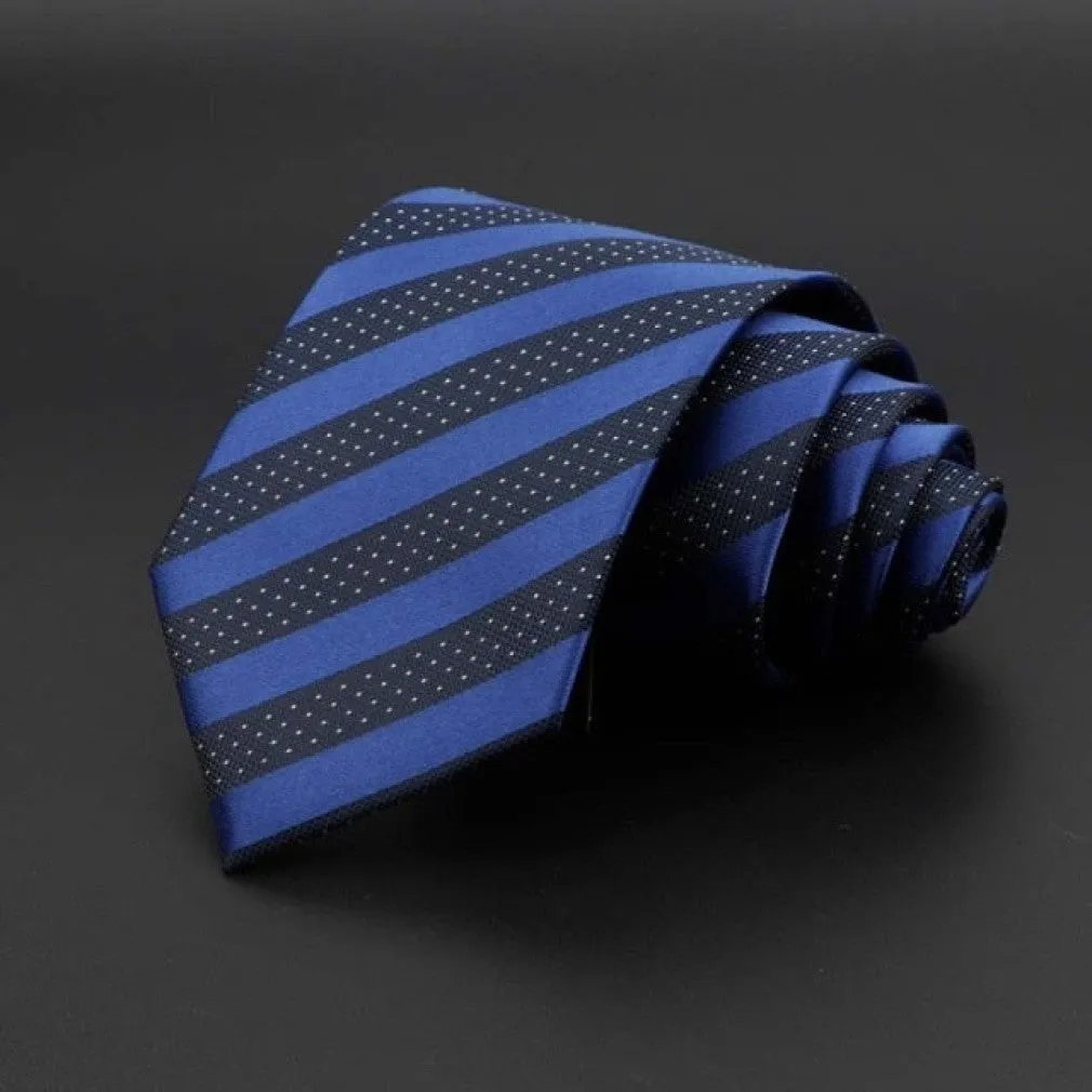 ContiNent 33 Men's Tie Classic Solid Color Stripe Flower Floral 8cm Jacquard Necktie Accessories Daily Wear Cravat Wedding Party Gift