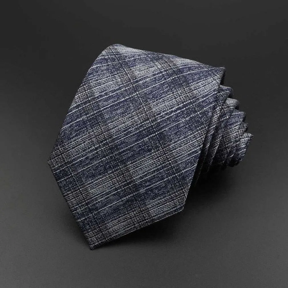 ContiNent 33 Men's Tie Classic Solid Color Stripe Flower Floral 8cm Jacquard Necktie Accessories Daily Wear Cravat Wedding Party Gift