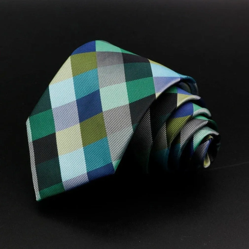 ContiNent 33 Men's Tie Classic Solid Color Stripe Flower Floral 8cm Jacquard Necktie Accessories Daily Wear Cravat Wedding Party Gift