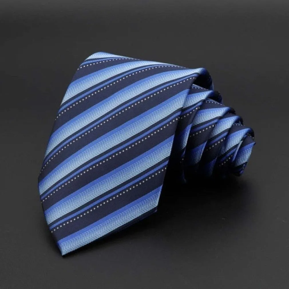 ContiNent 33 Men's Tie Classic Solid Color Stripe Flower Floral 8cm Jacquard Necktie Accessories Daily Wear Cravat Wedding Party Gift