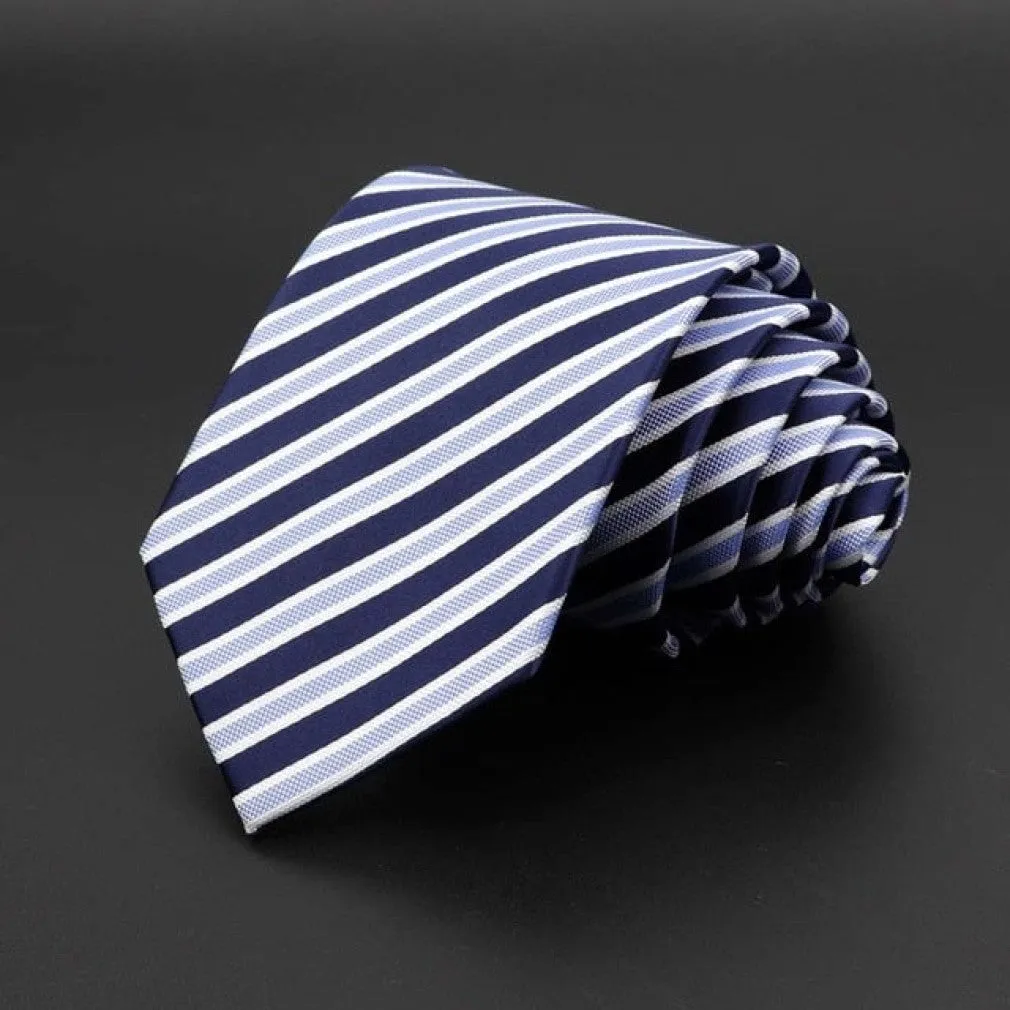 ContiNent 33 Men's Tie Classic Solid Color Stripe Flower Floral 8cm Jacquard Necktie Accessories Daily Wear Cravat Wedding Party Gift