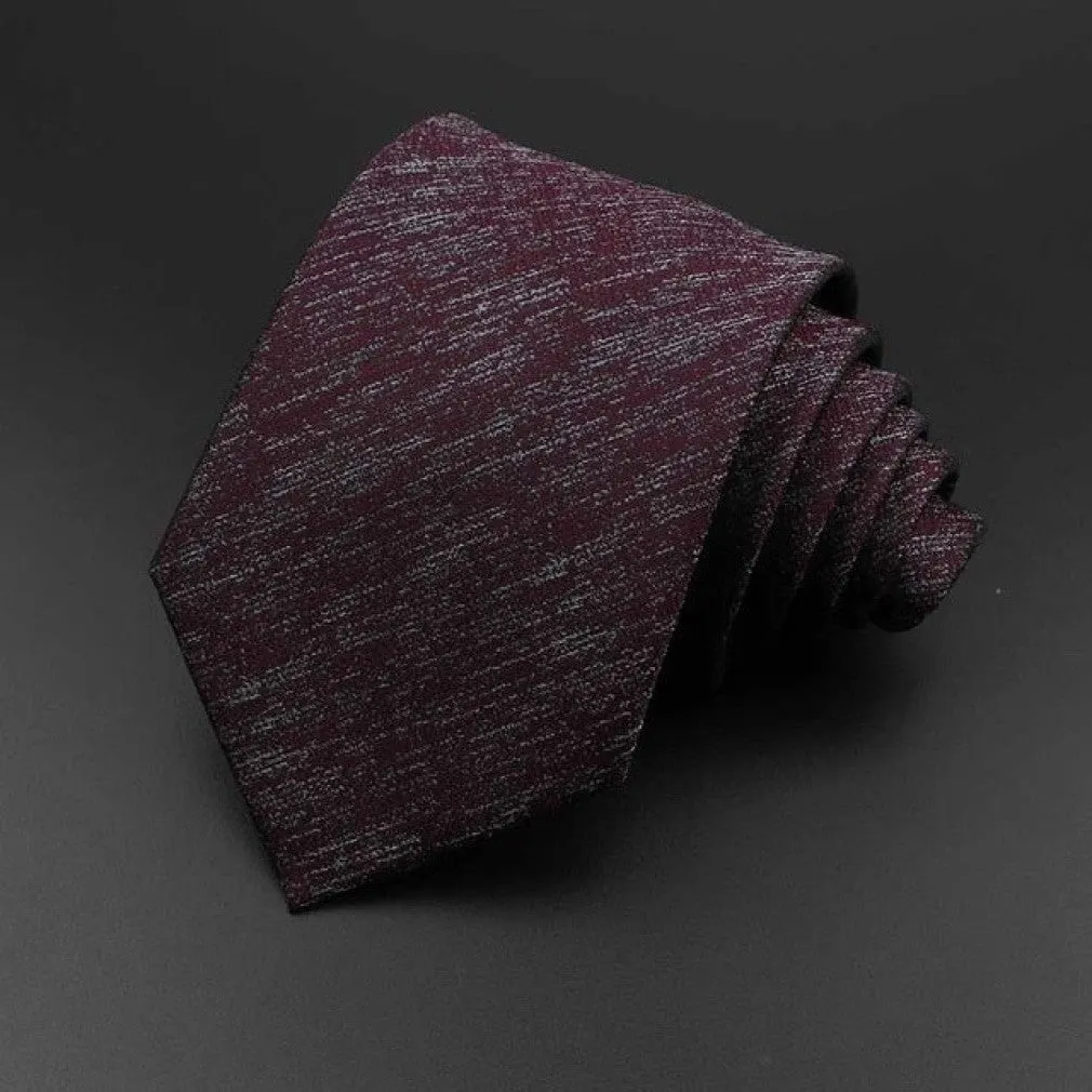 ContiNent 33 Men's Tie Classic Solid Color Stripe Flower Floral 8cm Jacquard Necktie Accessories Daily Wear Cravat Wedding Party Gift