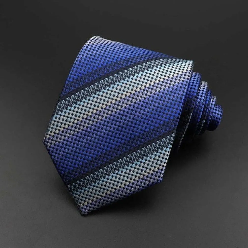 ContiNent 33 Men's Tie Classic Solid Color Stripe Flower Floral 8cm Jacquard Necktie Accessories Daily Wear Cravat Wedding Party Gift