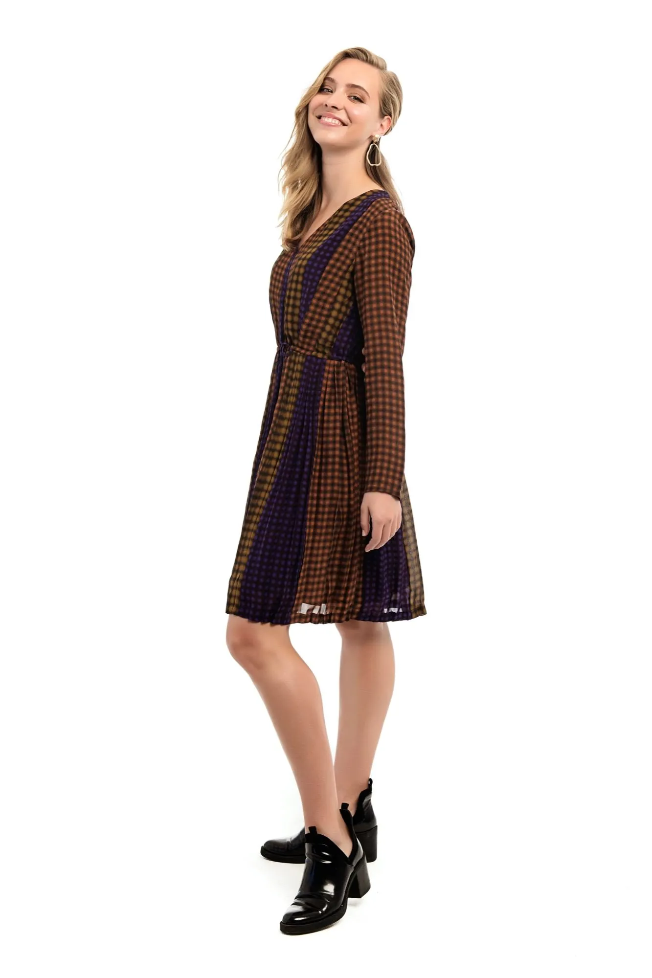 CORNEL Silk Print Dress