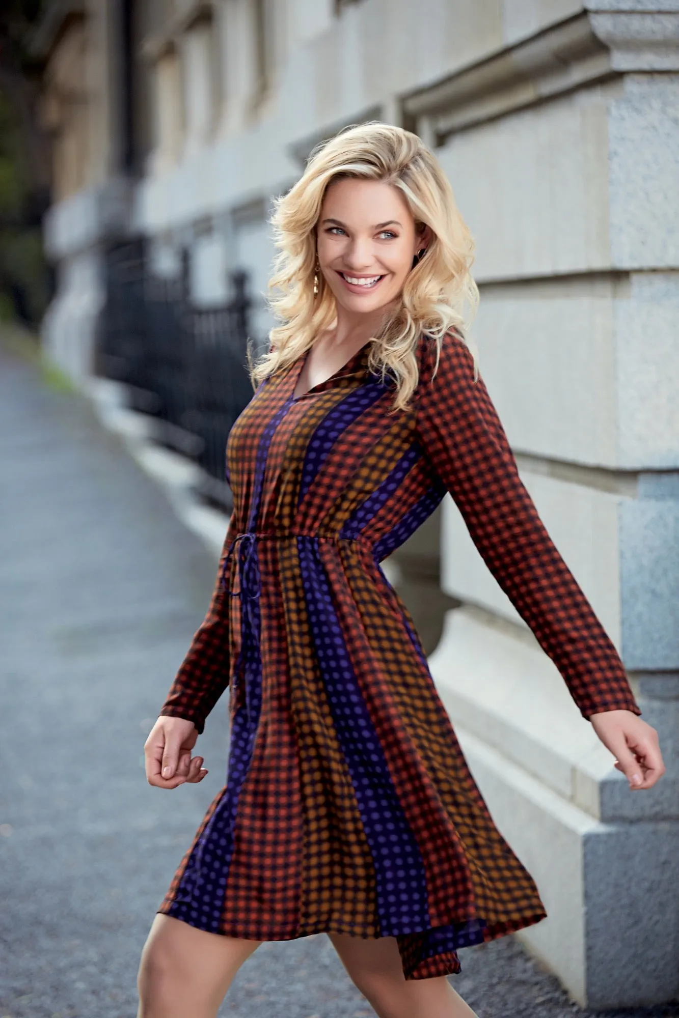 CORNEL Silk Print Dress