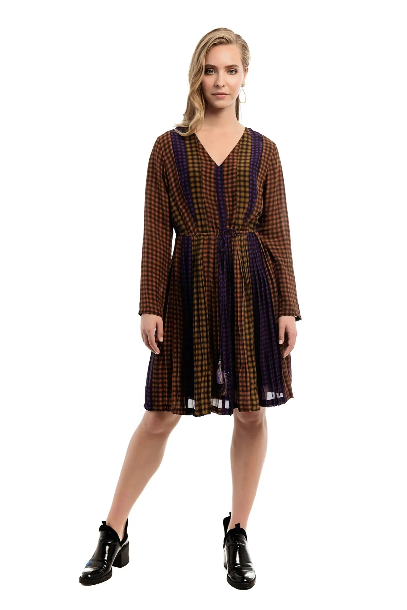 CORNEL Silk Print Dress
