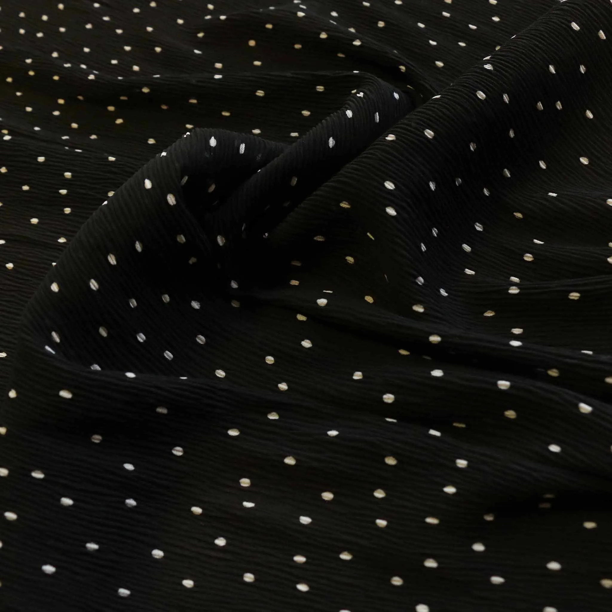 Crinkle Georgette - Black
