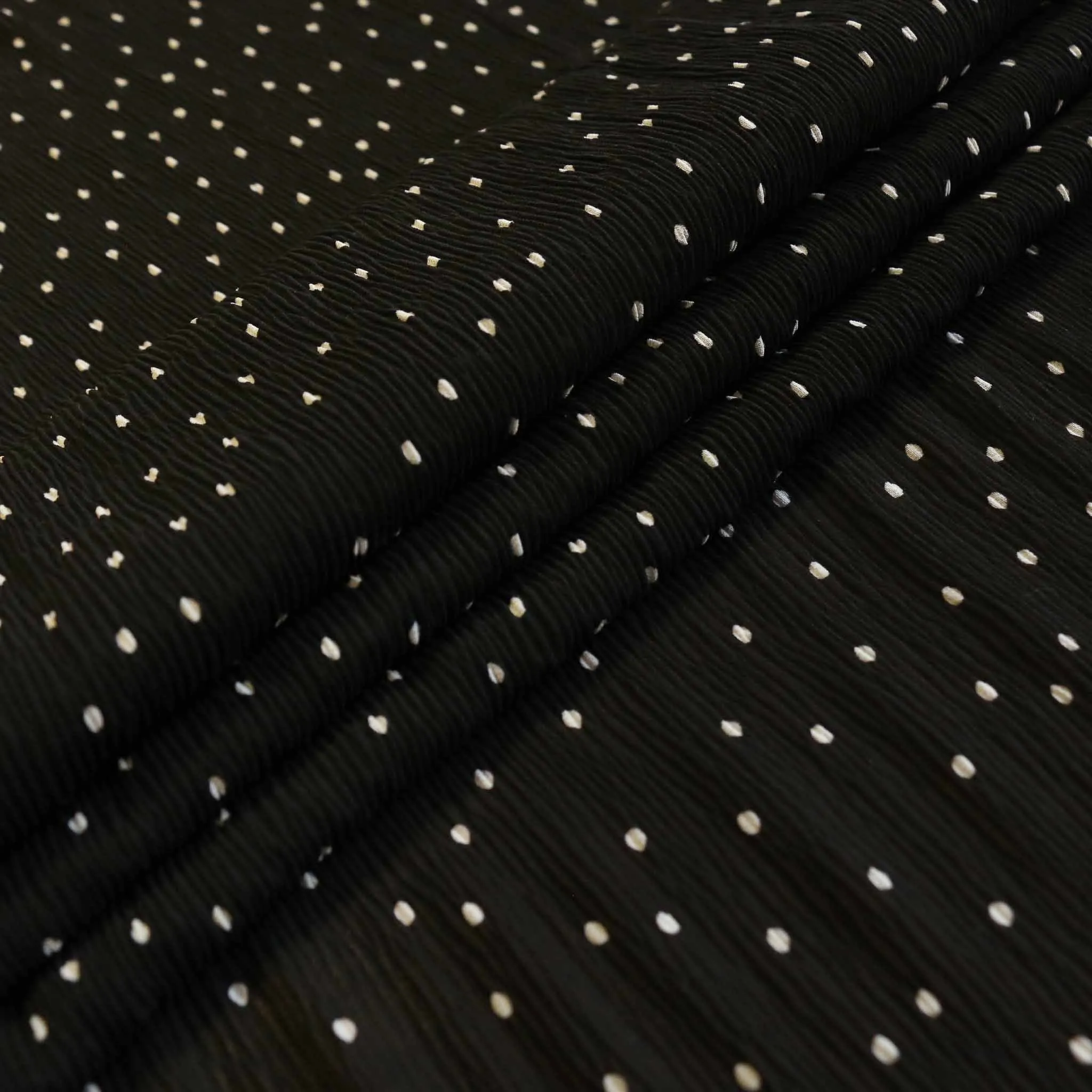 Crinkle Georgette - Black