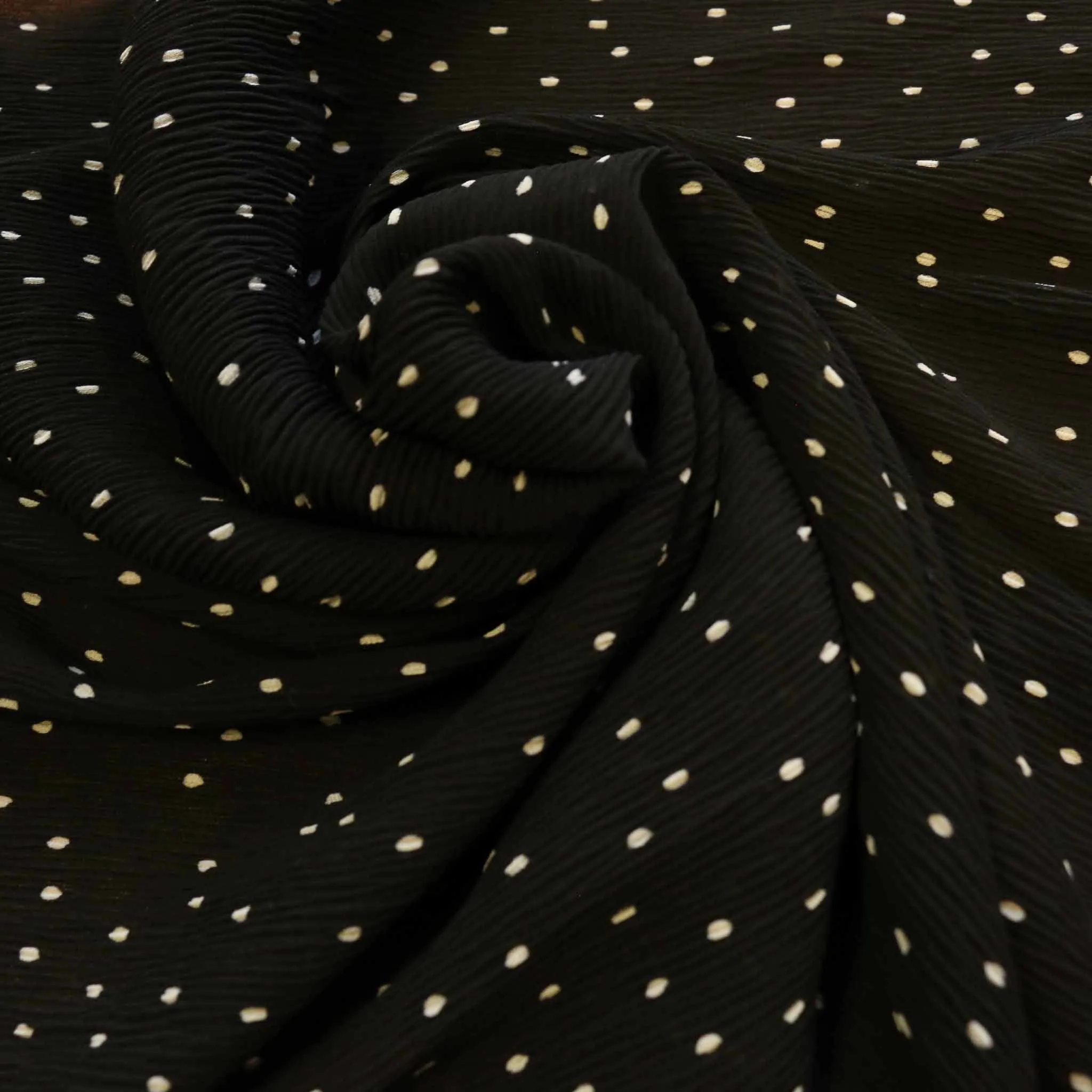 Crinkle Georgette - Black