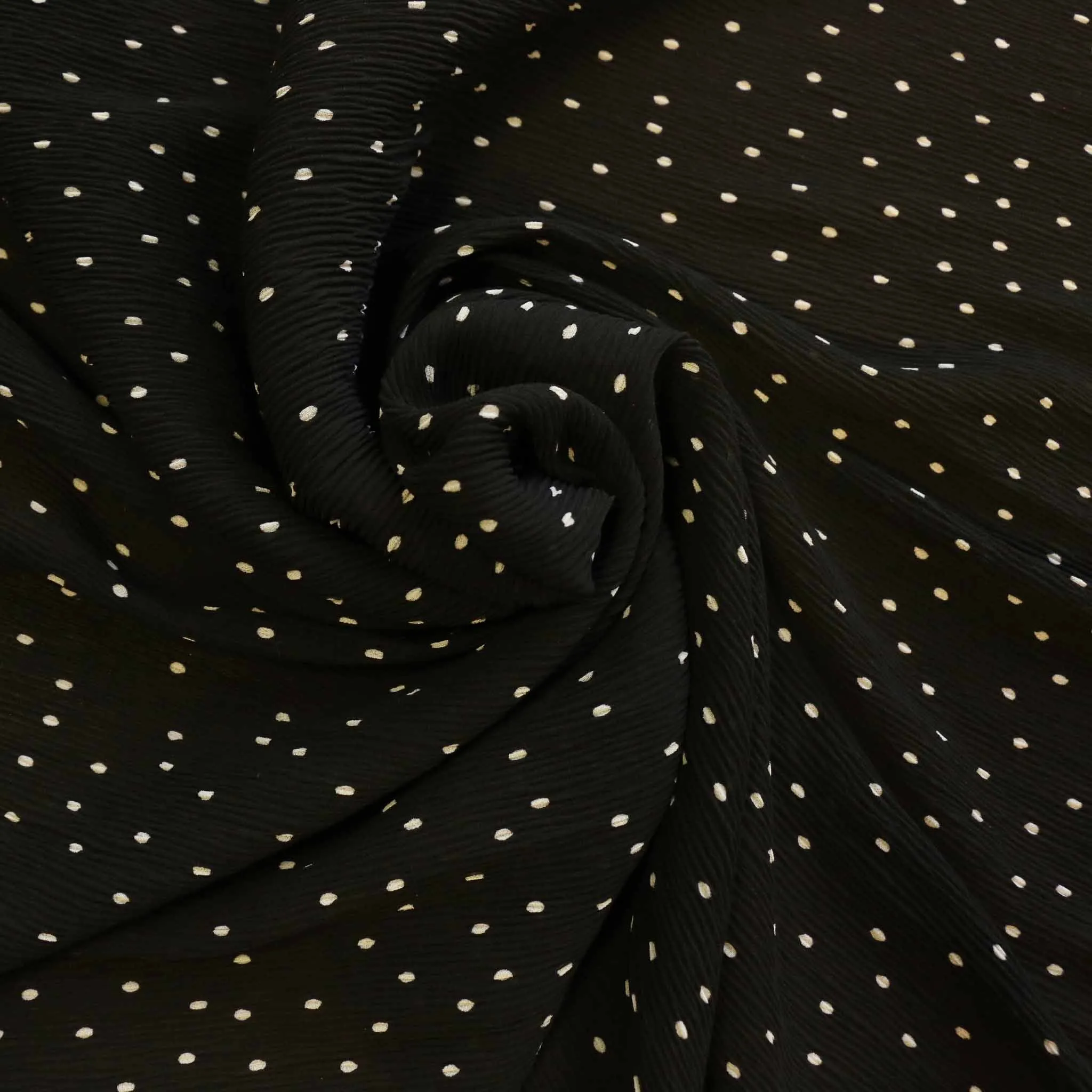 Crinkle Georgette - Black