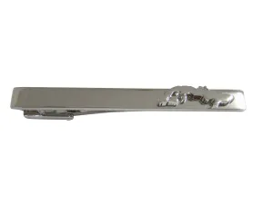 Cuba Map Shape Square Tie Clip