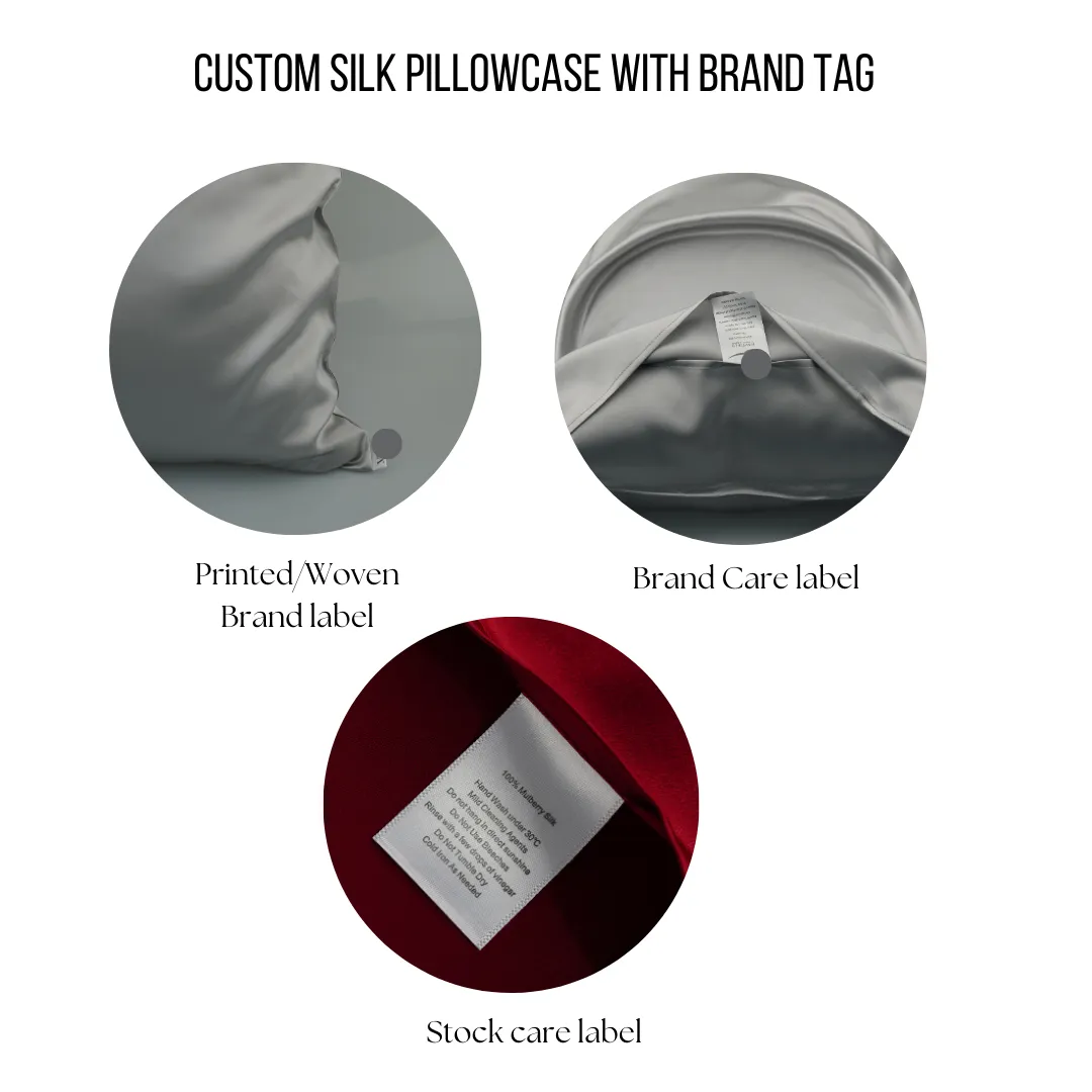 Custom Wholesale Silk Pillowcase 19 Momme Envelope Closure - King size