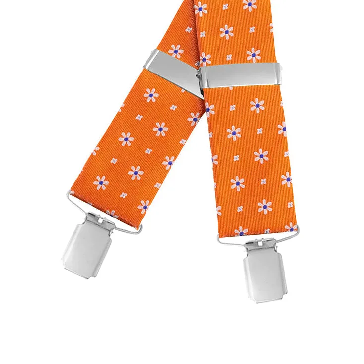 Daisy Springs Orange - Braces/Suspenders