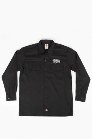 DICKIES X ESTEVAN ORIOL SIGNATURE WORK SHIRT BLACK