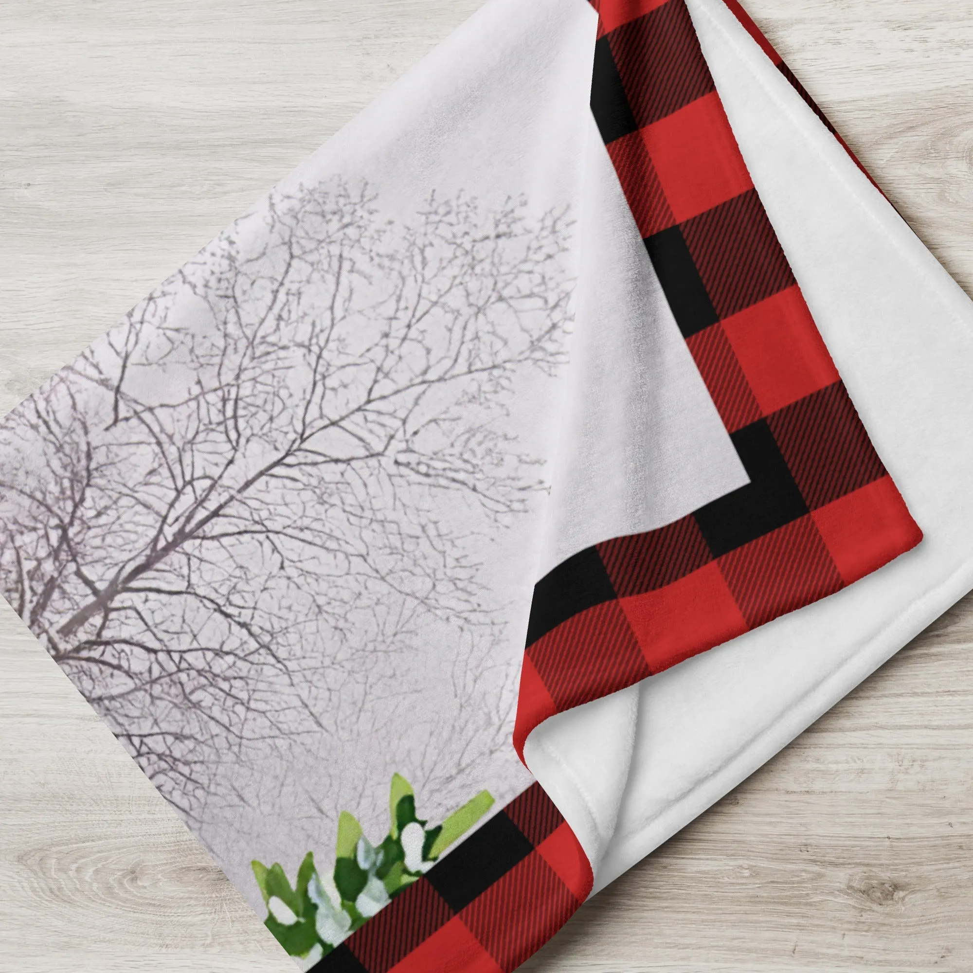 Dog Lovers Old Fashioned Christmas Throw Blanket