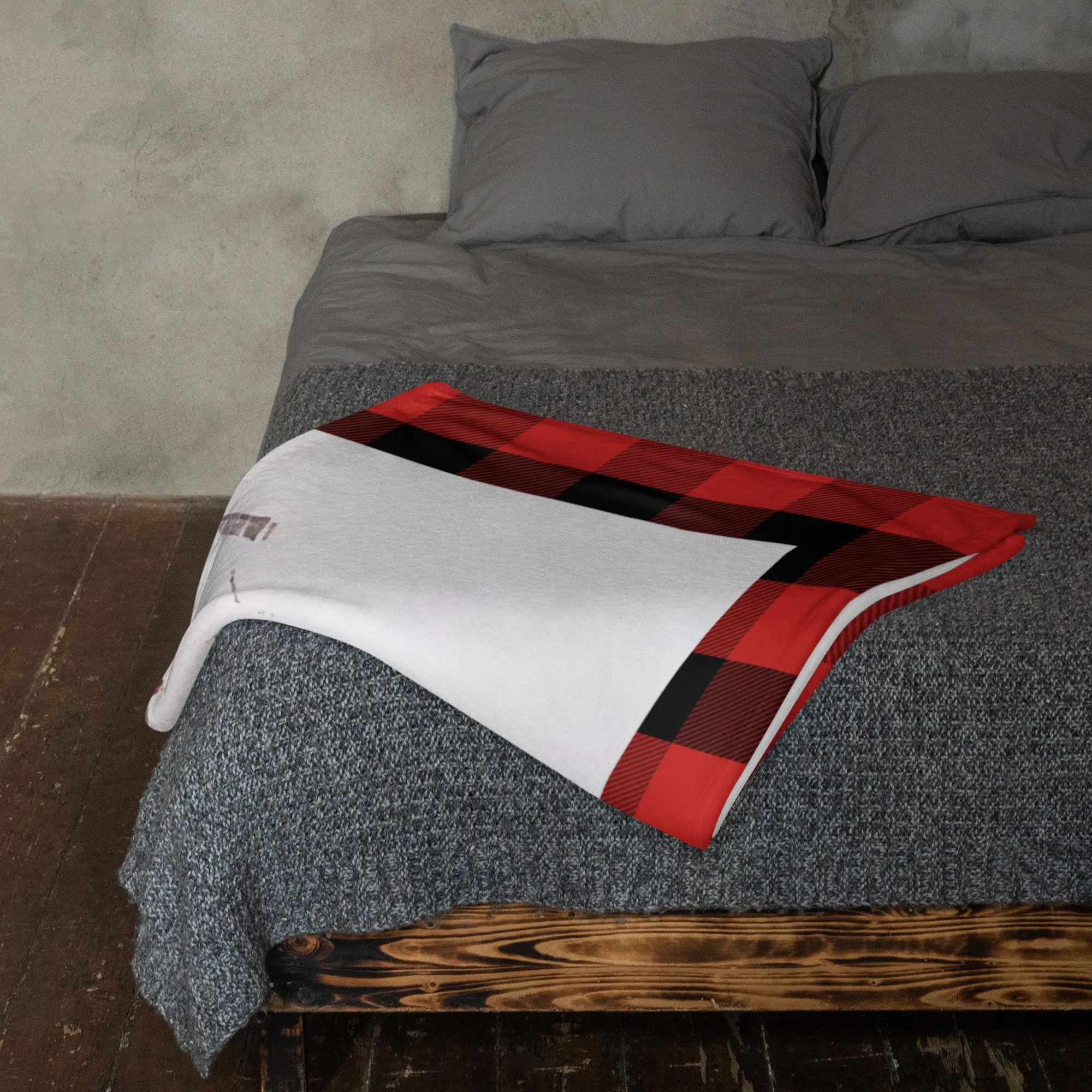 Dog Lovers Old Fashioned Christmas Throw Blanket