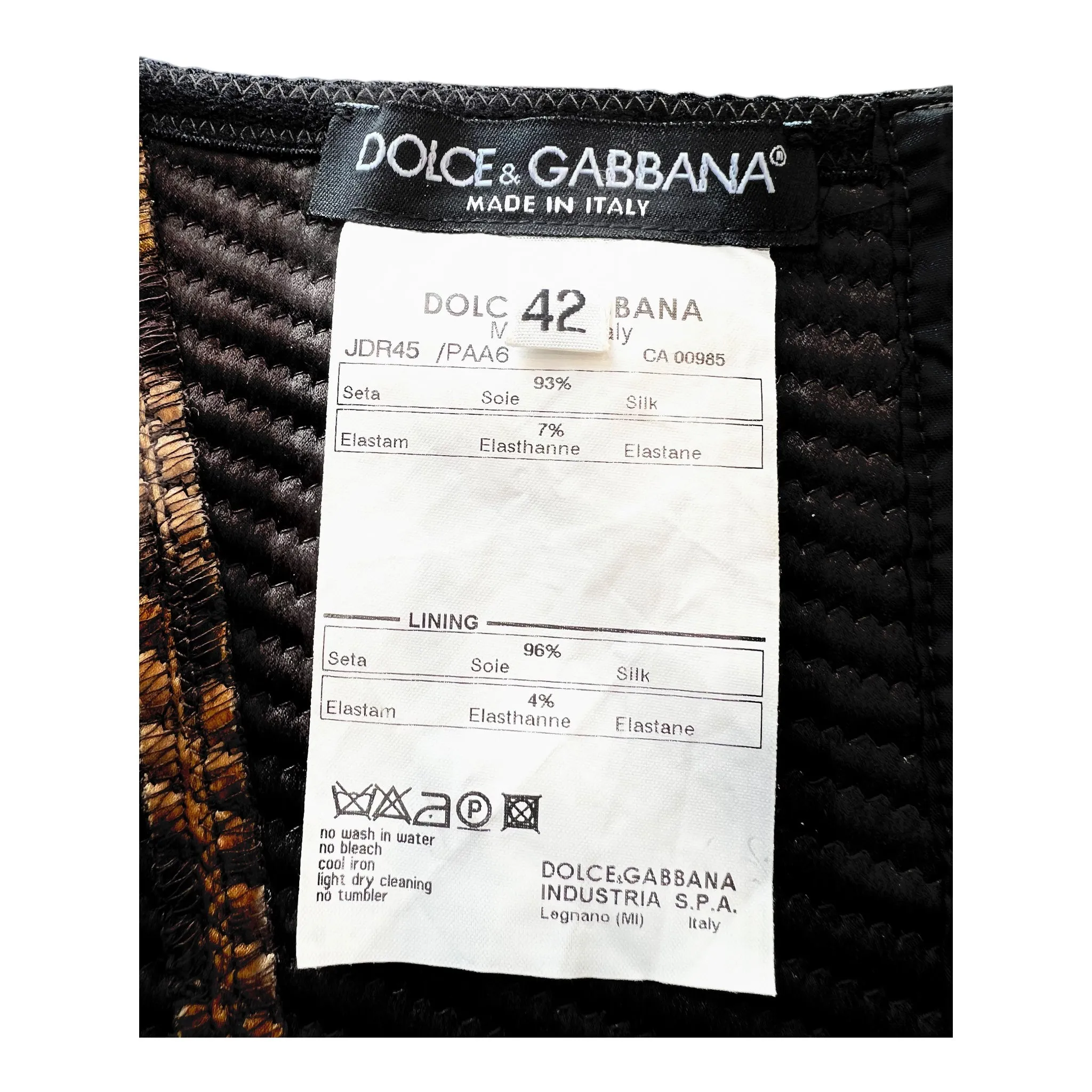 Dolce & Gabbana Y2K Iconic Silk Leopard Print Bustier Dress